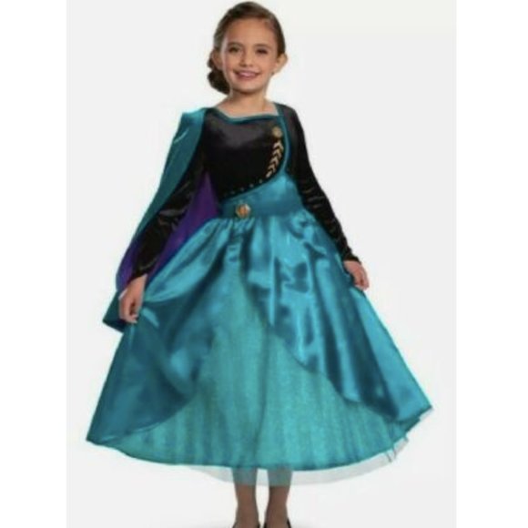 Disguise Other - Disney Frozen II Queen Anna  Dress - Deluxe Child Costume (Size M 7-8) NEW